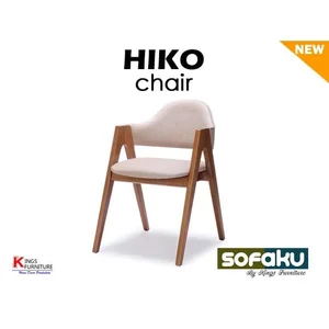 Hiko Chair Kursi Kerja Kafe Kursi Makan  Santai Kayu Oak Birch