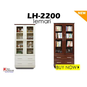 Lemari Hias Pajangan Lemari Kaca Solid Wood Gratis Kirim