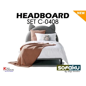 Headboard Set C0408 Rangka Tempat Tidur Anak Kayu Solid Children Bed