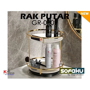 Gold Rack GR0309  Rak Susun Putar Kamar Mandi Rak Wastafel Skincare