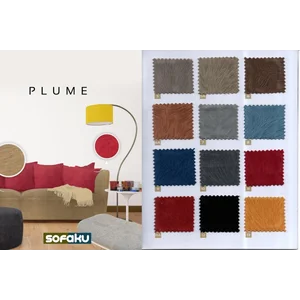 𝐒𝐎𝐅𝐀𝐊𝐔 : PLUME Casa Decor - Bahan Velvet Suede Untuk Jok Kursi Kain Sofa - Kain Beludru Tebal Cover Sofa Jok Headboard Dipan