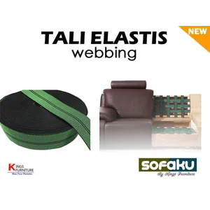 Tali Elastis Webbing 1 Roll 80 Meter