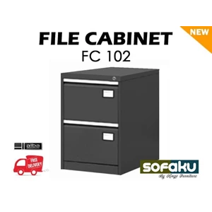 Alba 2 Drawer Office Cabinet Cabinet Type Fc102 Greykantor 2 Laci Type Fc 102 Grey