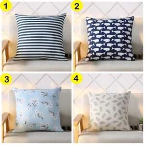 Sarung Bantal Summer Motif 4 Musim Desain Kanvas 8