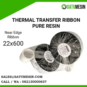 Thermal Transfer Ribbon Pure Resin Pita Coding Untuk Expired Date Dan Logo 26X600