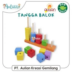Mainan Edukasi Menara Tangga Balok