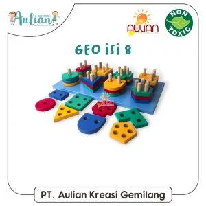 Mainan Edukasi Pasak Geometri Isi 8
