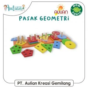 Mainan Edukasi Pasak Geometri Isi 5