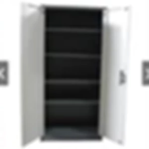 Swing Door Steel File Cabinet Size P85cmx L40cmxt180cm