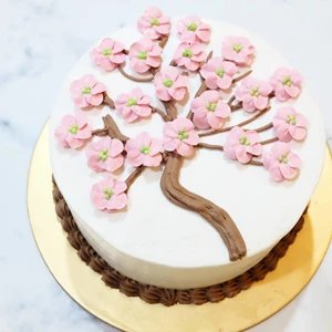 Kue Ulang Tahun Cherry Blossom Flower Cake