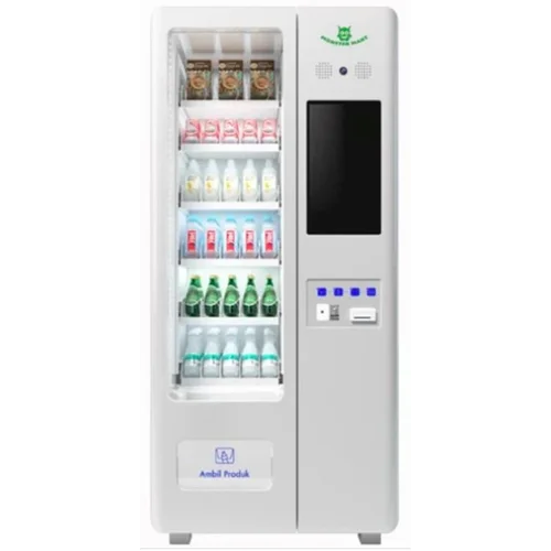 Vending machine makanan dan minuman layar sentuh 21,5 inci Monster Mart