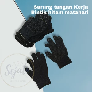 Sarung Tangan Safety  bintik hitam Merk Matahari