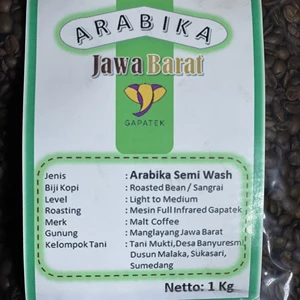 Biji Kopi Arabika Semi Washed Jawa Barat Roasted Bean 1 Kg 