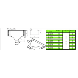 Kabel Tray / Ladder Type C - Un Equal Tee