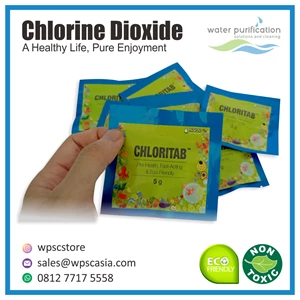 Chloritab Desinfektan - Sanitizer 1Pcs Tablet 5Gram Anti Virus Anti Bakteri Dan Jamur Multi Fungsi