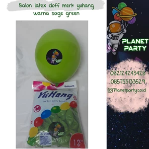 Yuhang brand retro latex balloon sage green