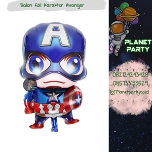 Avengers Captain America character foil balloons