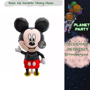 balon foil karakter mickey mouse jumbo