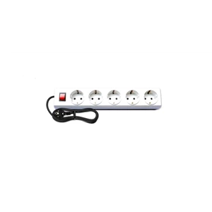 Electrical Socket 5 Hole Broco MultiGang Series (Child Protection + Switch With Kabel)