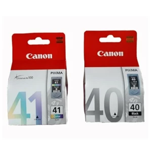 Cartridge Printer CANON PIXMA 40 Black + 41 Color