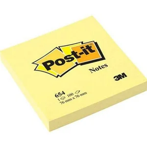 Kertas Memo & Sticky Notes Post It 3M Kuning 76*76 (654)
