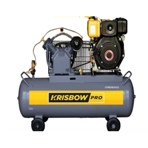 Kompresor Angin krisbow diesel 5.5hp 340l 12bar