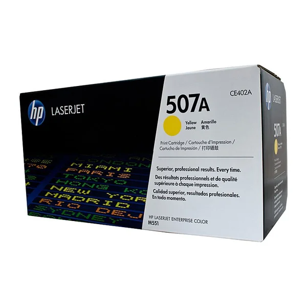 LASERJET TONER PRINTER HP 507A YELLOW CE402A