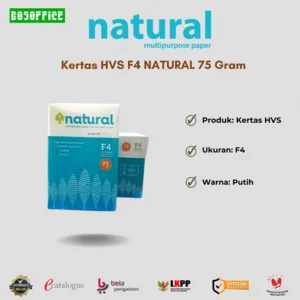 Kertas HVS F4 NATURAL 75 Gram