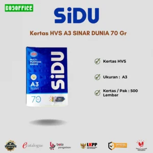 Kertas HVS A3 SINAR DUNIA 70 Gr