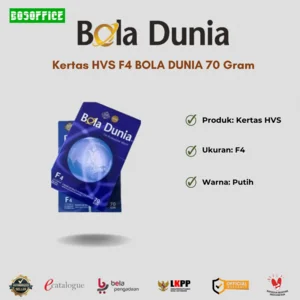 Kertas HVS F4 BOLA DUNIA 70 Gram