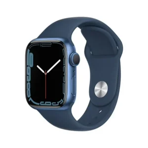 Jam Tangan Apple iWatch Series 7 MKN13/H3 41mm Alumunium Blue + Blue Sport Resmi