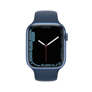 Jam Tangan Apple iWatch Series 7 MKN83 45mm Alumunium Blue + Blue Sport Resmi