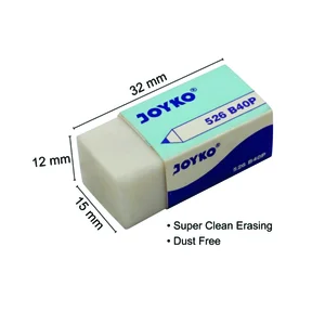 PENGHAPUS / ERASER JOYKO 526 B40P WHITE KEMASAN (1 KARTON = 50 BOX)