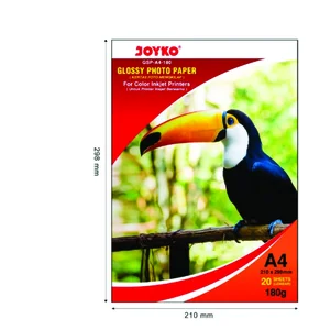 KERTAS GLOSSY INKJET JOYKO GSP A4 180G@20S KEMASAN (1 PACK = 10 SET)