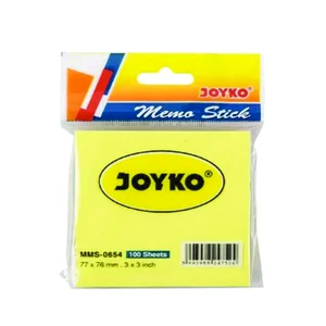 Kertas Memo & Sticky Notes JOYKO MMS-0654 KEMASAN (1 BOX = 12 PAD)