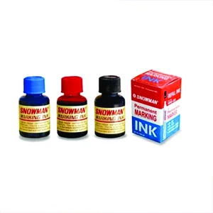TINTA SPIDOL INK MARK SNOWMAN PERMANENT BLACK KEMASAN (1 LUSIN = 12PCS)