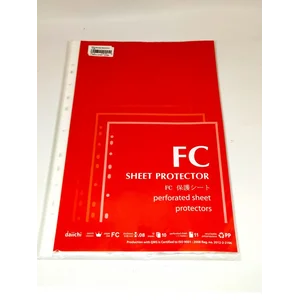 Clear Holder File Organizer Daiichi DCS SHEET PROTECTOR FC 10 MERAH