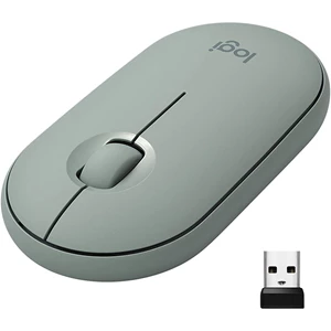 Mouse dan Keyboard Cordless Logitech Wireless M350 Pebble - Green