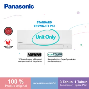AC Air Conditioner Panasonic Standard 1 PK Model CS/CU-YN9WKJ - Unit Only