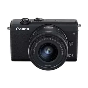 Kamera Digital Canon EOS M200 Kit EF-M 15-45mm IS STM Black With Digital Voice Recorder 8GB - T60