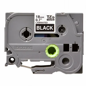 Label Tape Brother TZe-345 18 mm White On Black