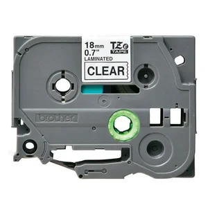 Label Tape Brother TZE-141 18MM Black On Clear