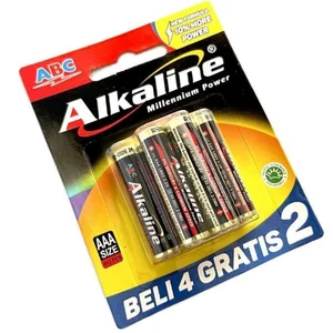 BATERAI AAA ALKALINE SET ISI 6