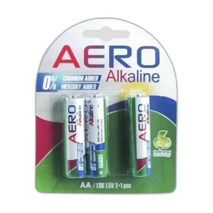 BATERAI ALKALINE AA AERO 1.5 V