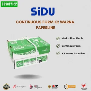 Kertas Continuous Form Sinar Dunia K2 Warna Paperline