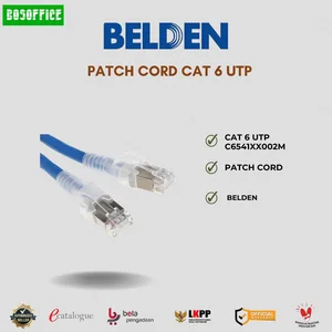 KABEL FIBER OPTIK BELDEN PATCH CORD CAT 6 UTP C6541XX002M
