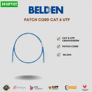 KABEL FIBER OPTIK BELDEN PATCH CORD CAT 6 UTP C6541XX003M