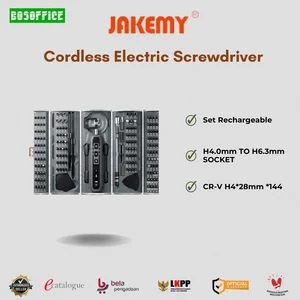 Obeng Jakemy JM-8193 180-IN-1 Cordless Electric Screwdriver Set Rechargeable