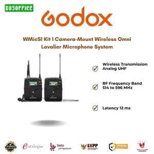 Godox WMicS1 Kit 1 Camera-Mount Wireless Omni Lavalier Microphone Unit System