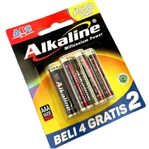 Baterai ABC ALKALINE AAA ( 4+2 )